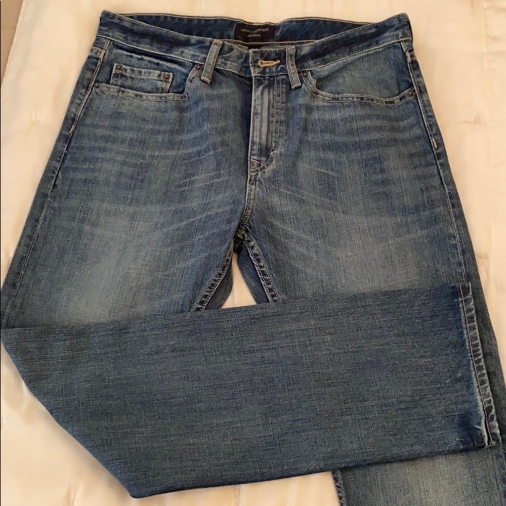Banana republic slim straight jeans